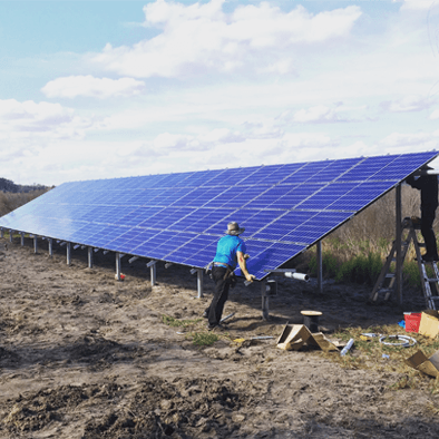 Sea ecológico con la energía solar