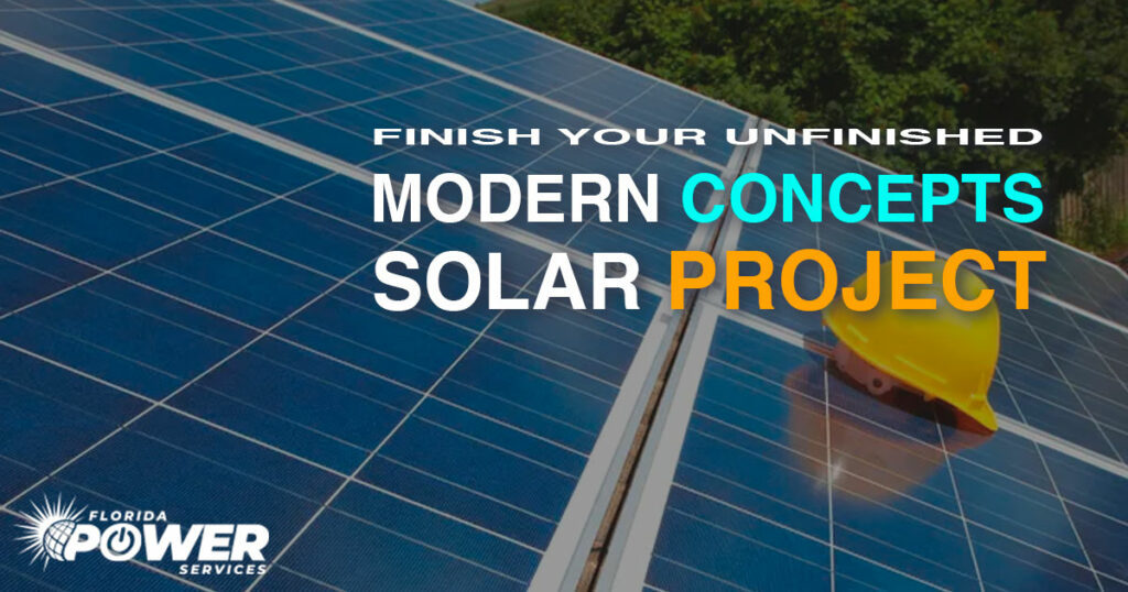 How To Finish Your Unfinished Modern Concepts Solar Project!