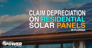 Reclamar depreciación de paneles solares residenciales en Florida