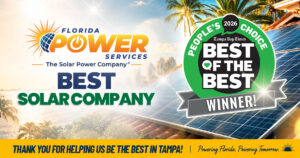 Florida Power Services named Best Solar Company in the 2026 Tampa Bay Times Best of the Best awards